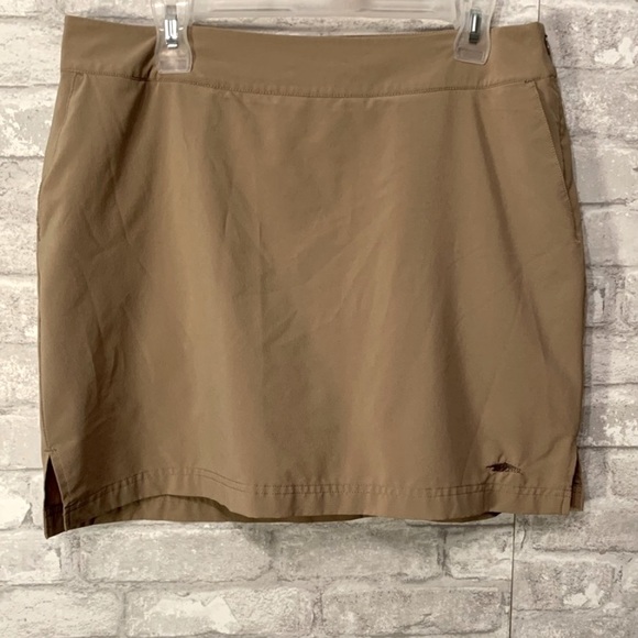 Avia Khaki Skort Skirt Shorts L Sports Golf Casual Pocket Tennis - Picture 1 of 16